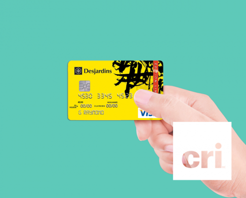 Carte de crédit Visa Desjardins Édition juste pour étudiant mandat de chez Cri Agence