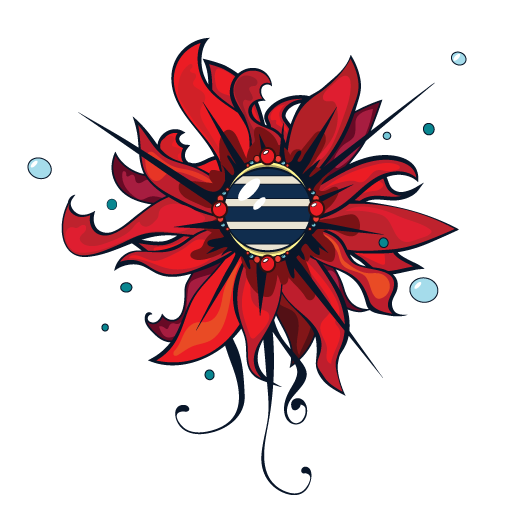 Logo Entreprise de Fleur Marine